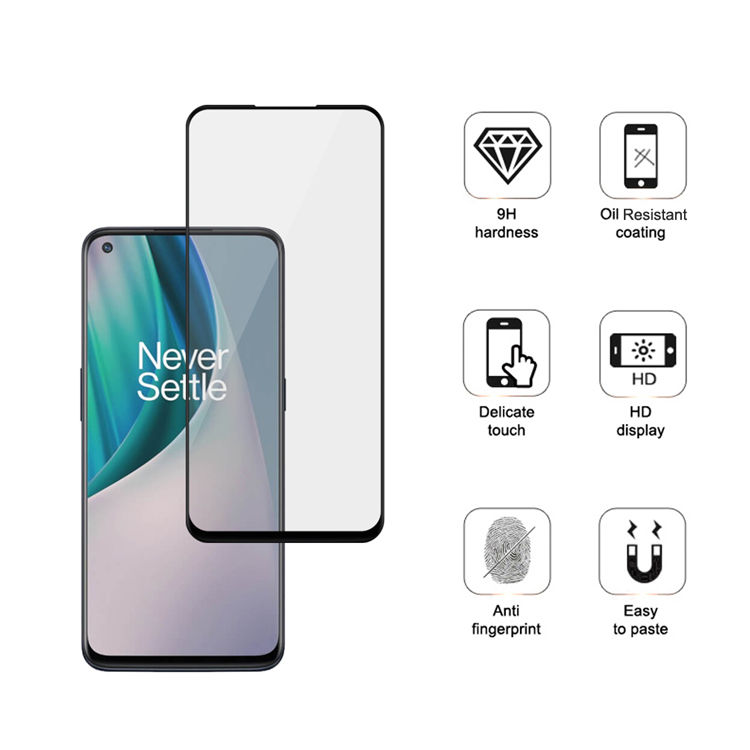 Alink 3D hot bending full glue tempered glass screen protector for OnePlus Nord N10