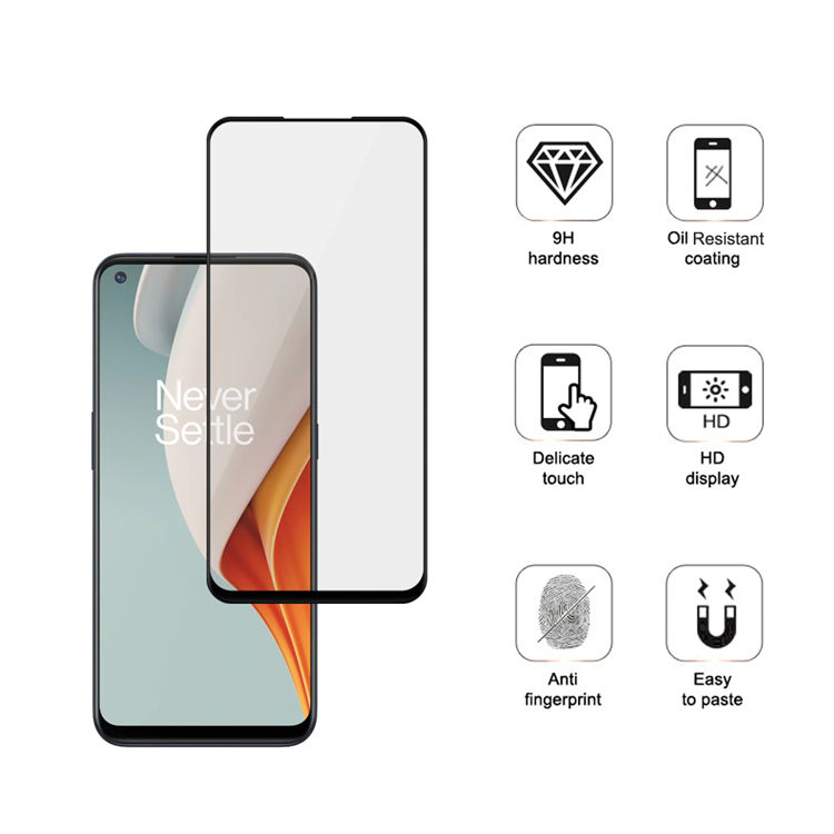 Alink 3D hot bending edge glue tempered glass screen protector for OnePlus Nord N100