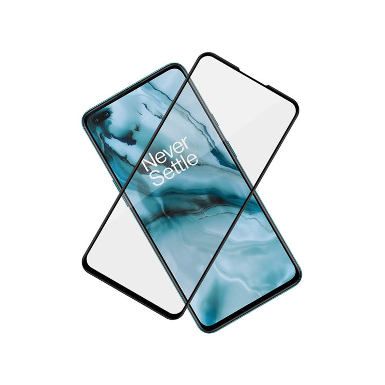 Alink 2.5D silk print full glue tempered glass screen protector for OnePlus Nord