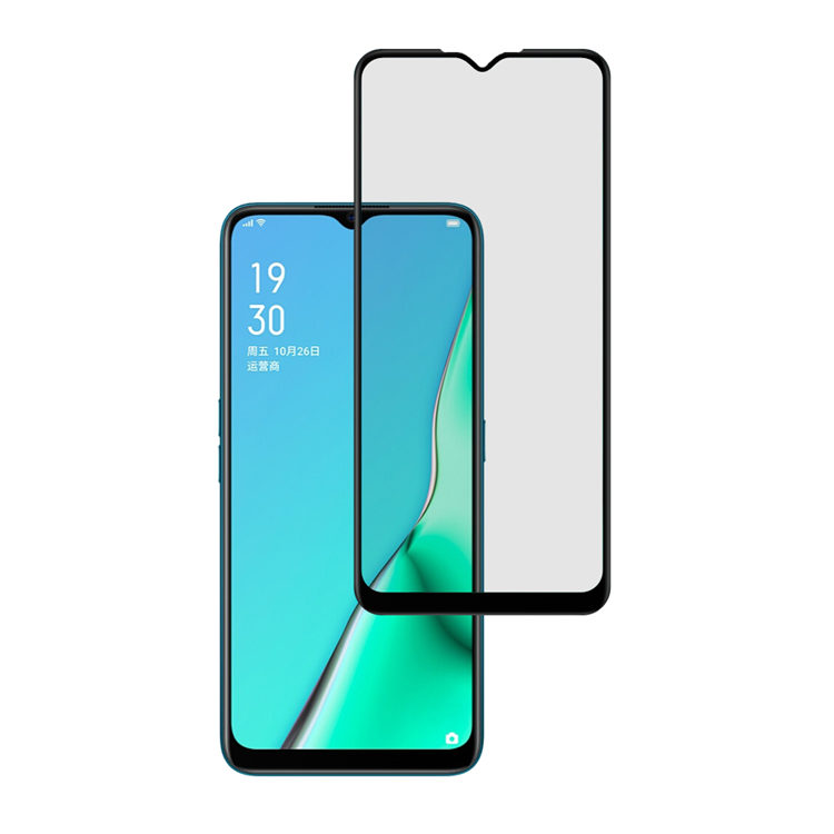 Alink 2.5D silk print full glue tempered glass screen protector for Oppo A11