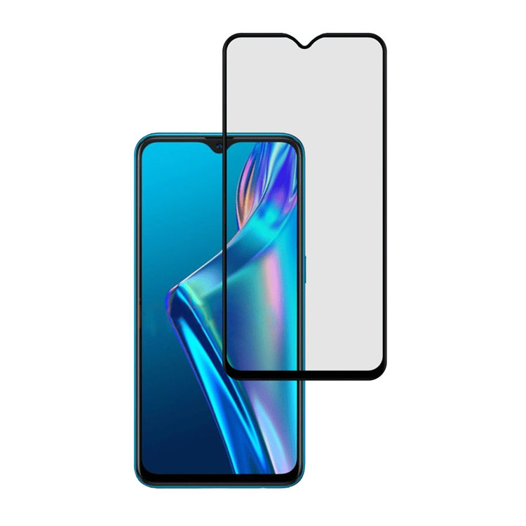 Alink 3D hot bending edge glue tempered glass screen protector for Oppo A12