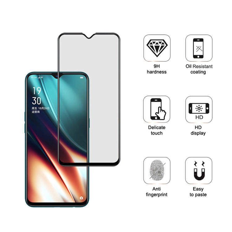 Alink 3D hot bending full glue tempered glass screen protector for Oppo K5
