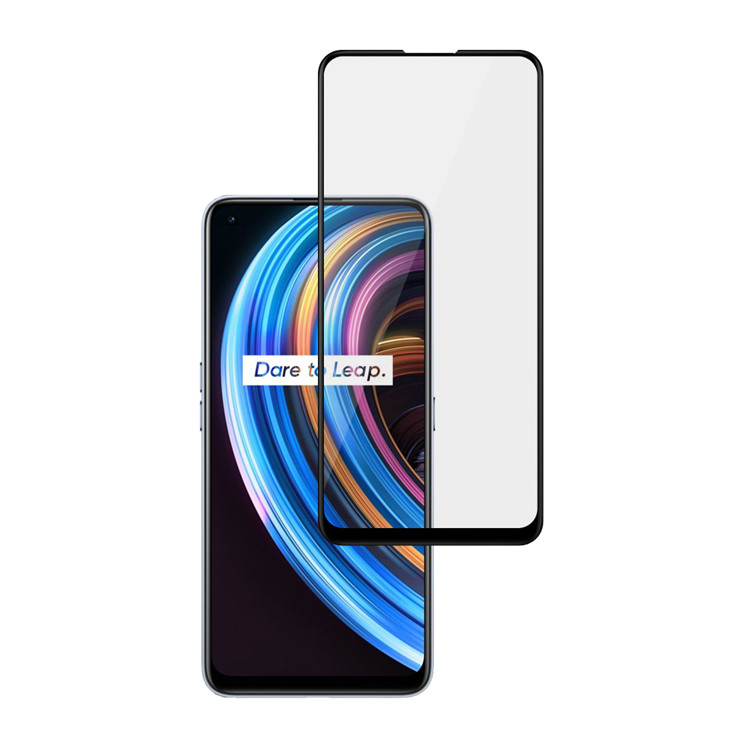 Alink 2.5D silk print full glue tempered glass screen protector for Realme X7