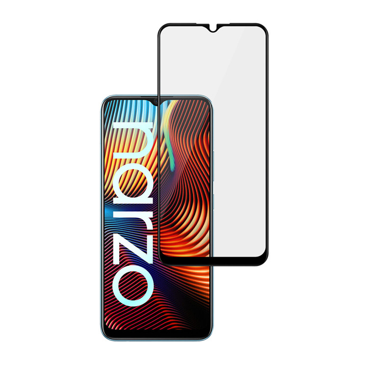 Alink 3D hot bending full glue tempered glass screen protector for Realme Narzo 20