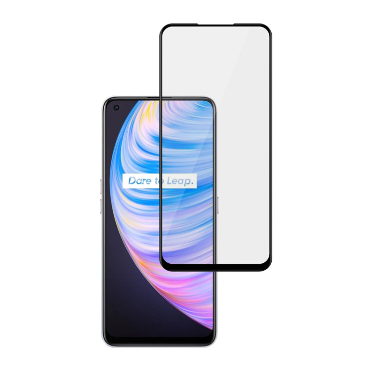 Alink 3D hot bending full glue tempered glass screen protector for Realme Q2 Pro