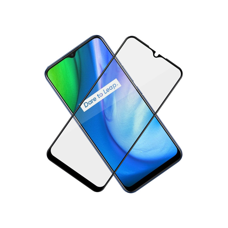 Alink 3D hot bending full glue tempered glass screen protector for Realme V3