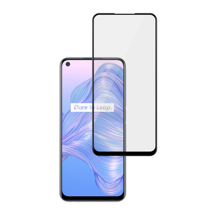 Alink 2.5D silk print full glue tempered glass screen protector for Realme V5