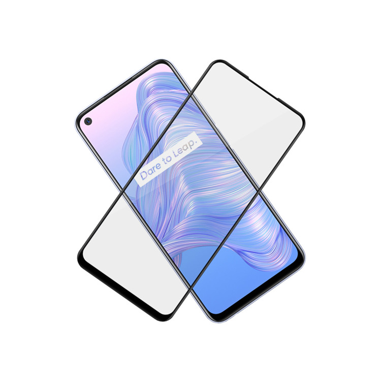 Alink 2.5D silk print full glue tempered glass screen protector for Realme V5