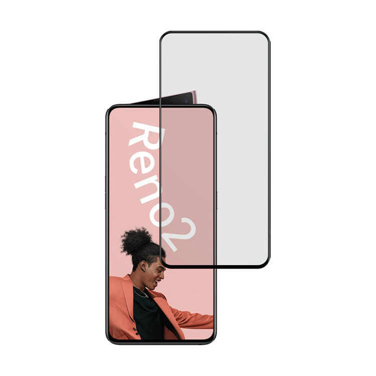 Alink 2.5D silk print full glue tempered glass screen protector for Oppo Reno 2