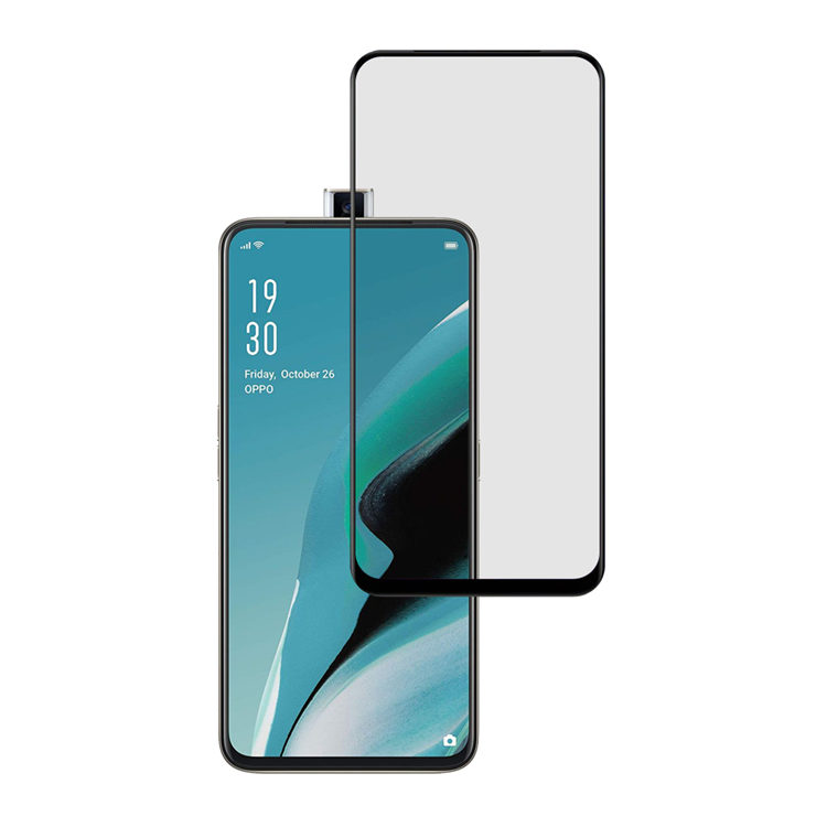 Alink 2.5D silk print full glue tempered glass screen protector for Oppo Reno 2z