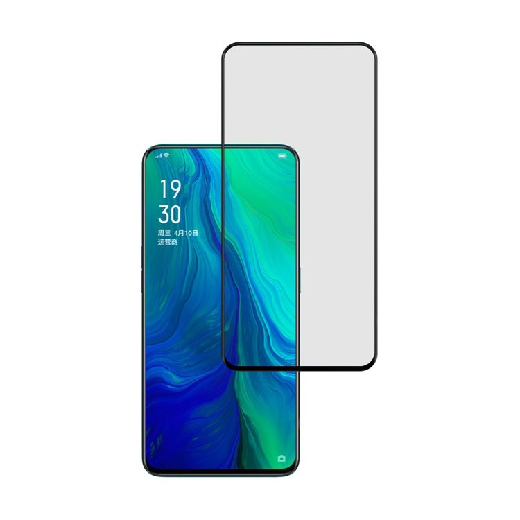 Alink 2.5D silk print full glue tempered glass screen protector for Oppo Reno 6.4 inch