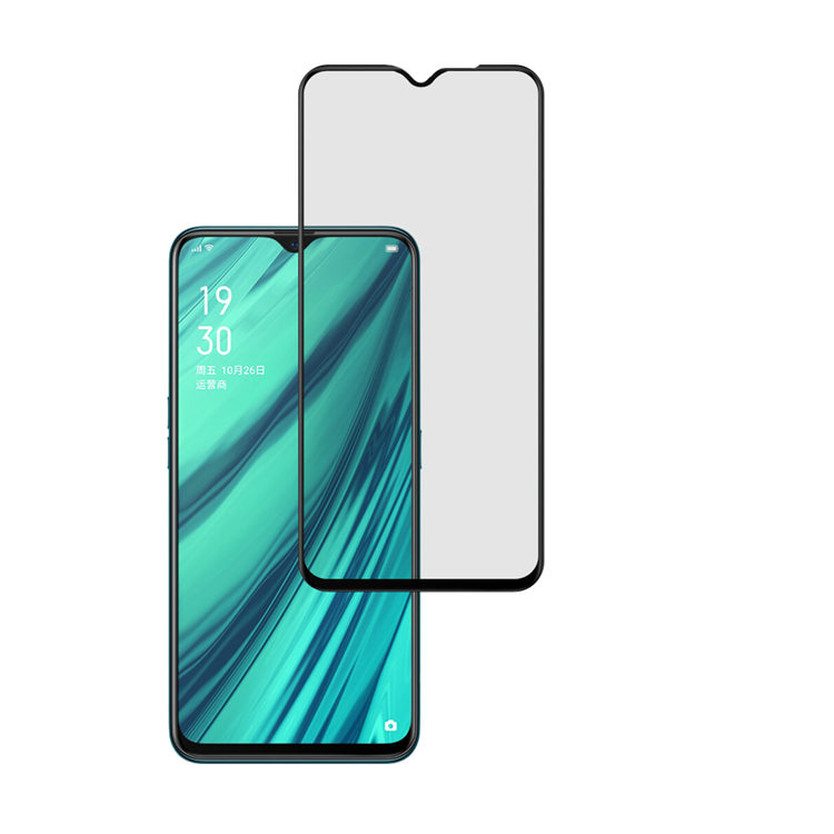 Alink 2.5D silk print full glue tempered glass screen protector for Oppo A9