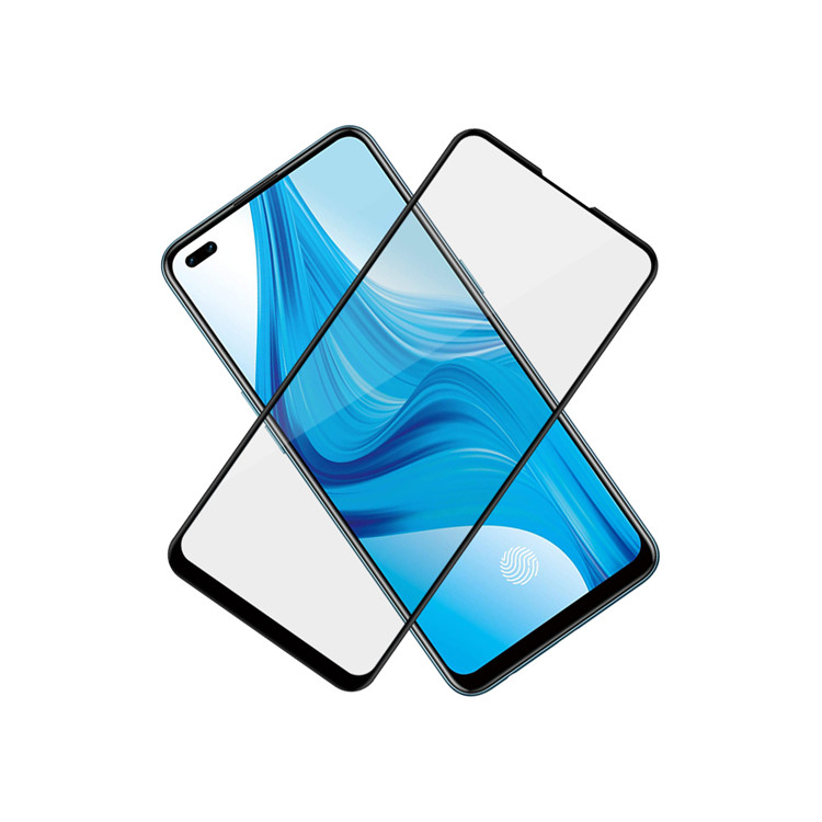 Alink 2.5D silk print full glue tempered glass screen protector for Oppo F17 Pro