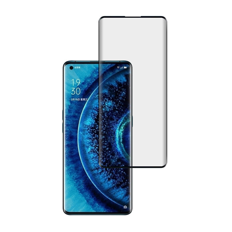 Alink 3D curved precise carving tempered glass screen protector for Oppo Find X2