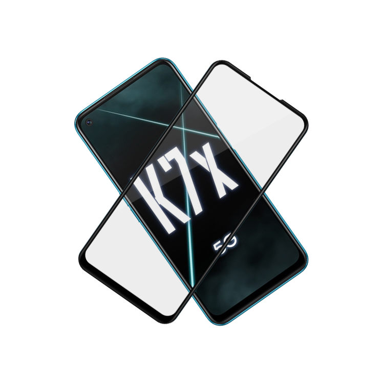Alink 3D hot bending edge glue tempered glass screen protector for Oppo K7x