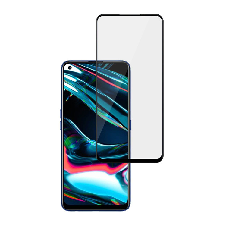 Alink 3D hot bending full glue tempered glass screen protector for Realme 7 Pro