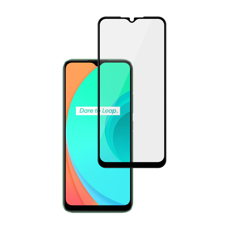 Alink 3D hot bending full glue tempered glass screen protector for Realme C11