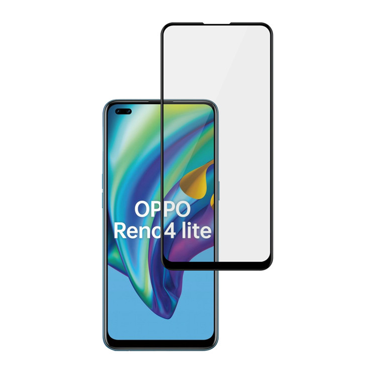 Alink 3D hot bending full glue tempered glass screen protector for Oppo Reno4 Lite