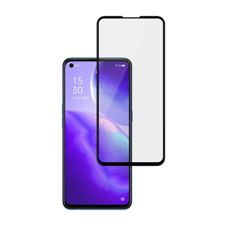 Alink 3D hot bending edge glue tempered glass screen protector for Oppo Reno5