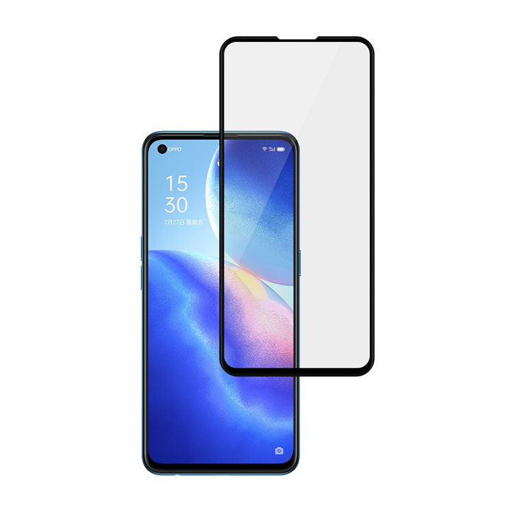 Alink 3D hot bending edge glue tempered glass screen protector for Oppo Reno5 K
