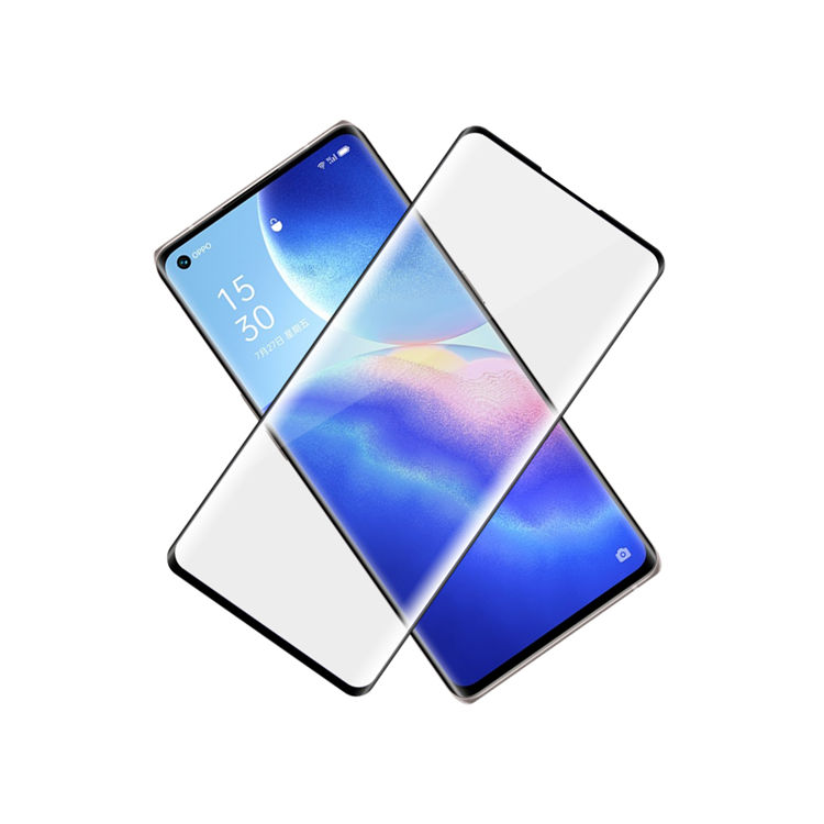 Alink 3D curved precise carving tempered glass screen protector for Oppo Reno5 Pro+
