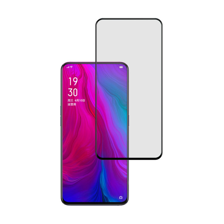 Alink 2.5D silk print full glue tempered glass screen protector for Oppo Reno 6.6 inch