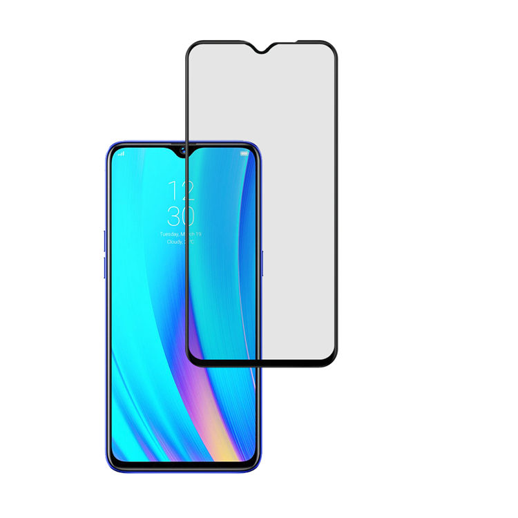 Alink 3D hot bending edge glue tempered glass screen protector for Realme 3 Pro