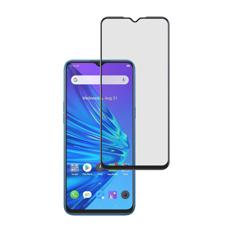 Alink 3D hot bending edge glue tempered glass screen protector for Realme 5
