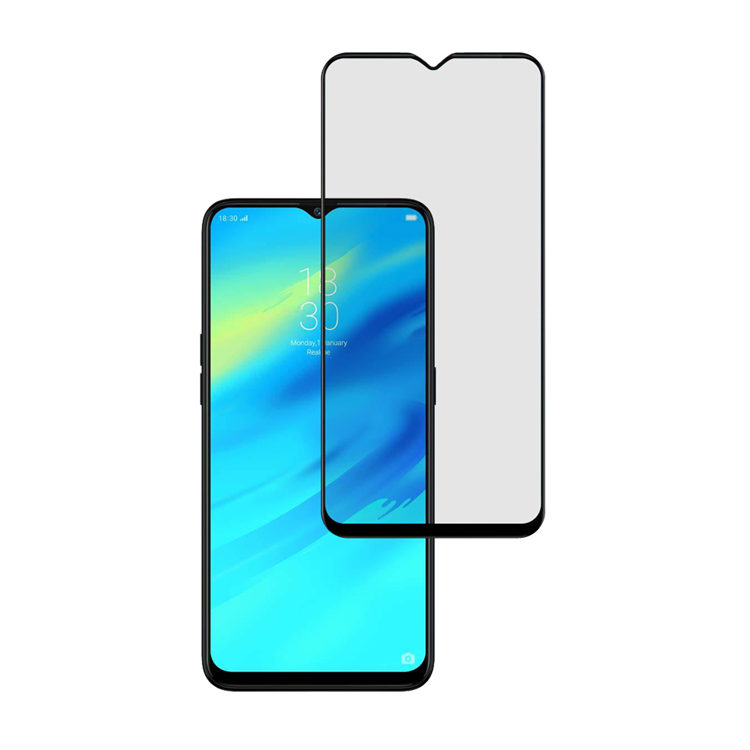 Alink 2.5D silk print full glue tempered glass screen protector for Realme C2
