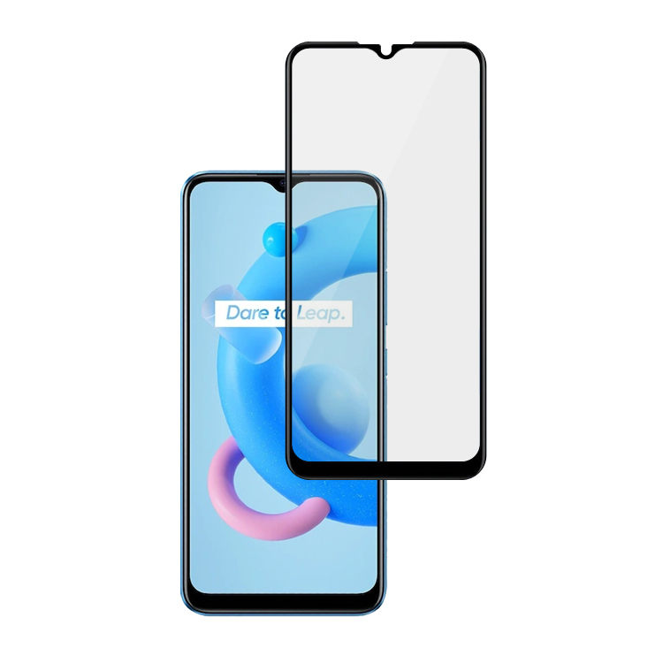 Alink 3D hot bending full glue tempered glass screen protector for Realme C20