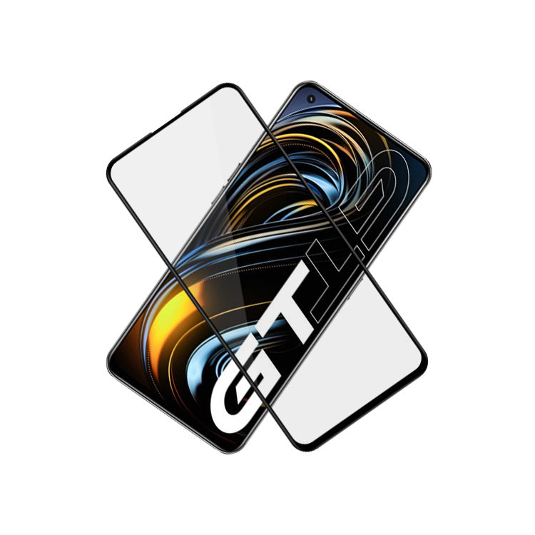 Alink 3D hot bending full glue tempered glass screen protector for Realme GT