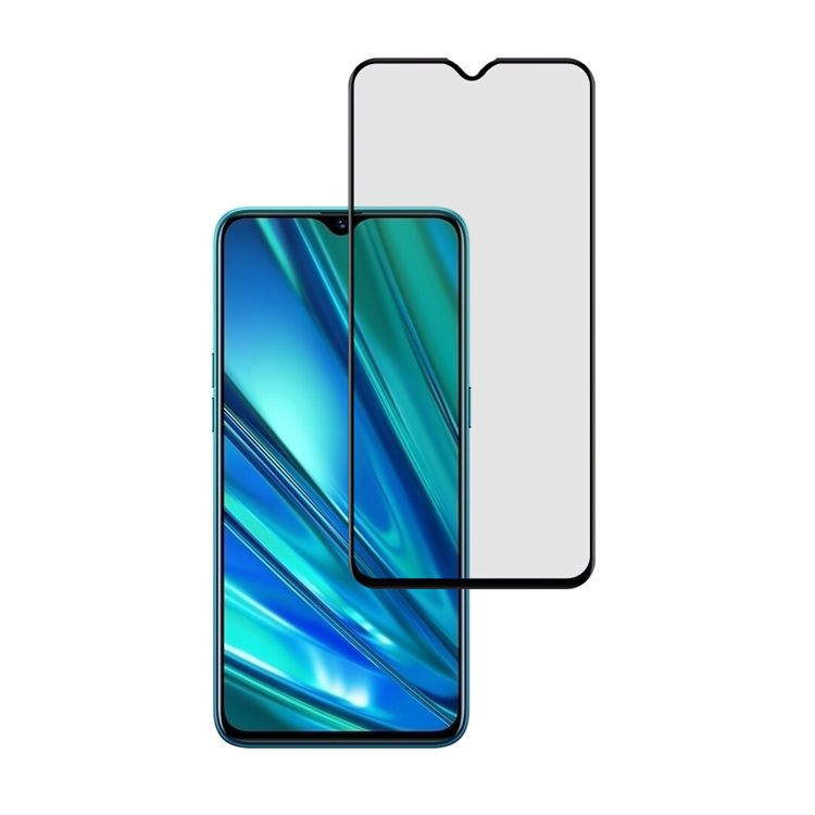 Alink 3D hot bending full glue tempered glass screen protector for Realme Q