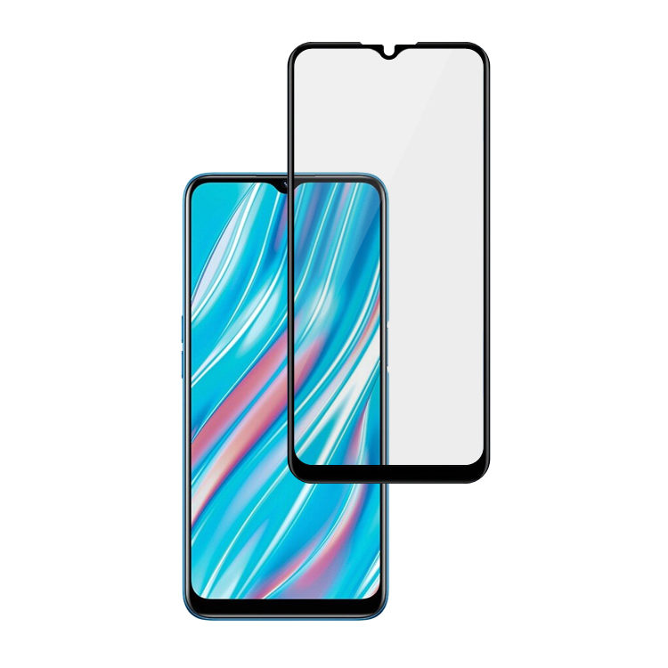 Alink 2.5D silk print full glue tempered glass screen protector for Realme V11