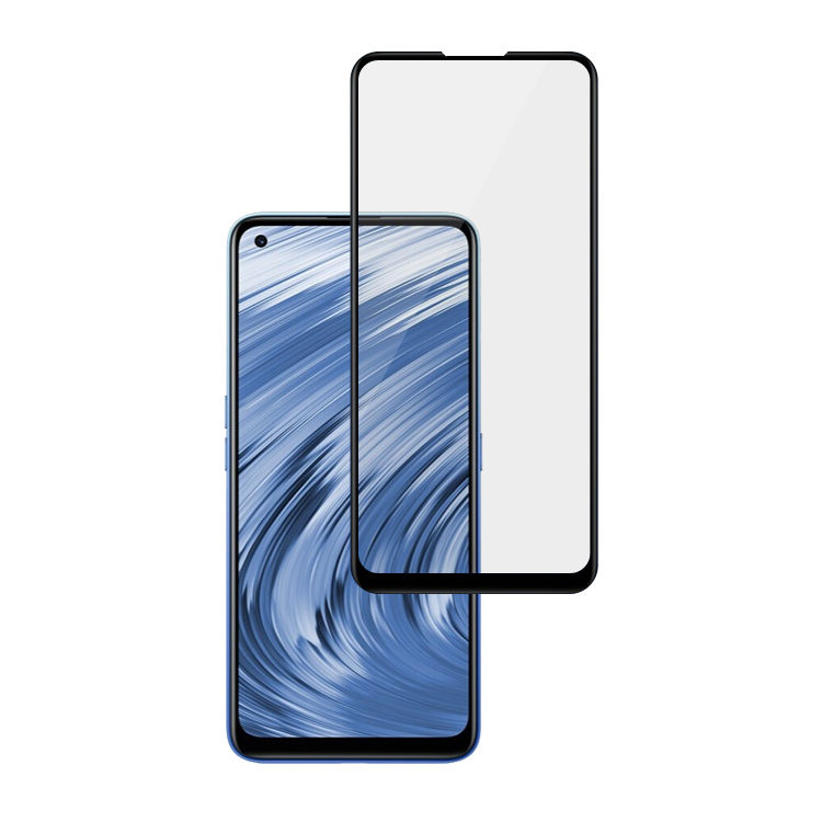 Alink 2.5D silk print full glue tempered glass screen protector for Realme V15