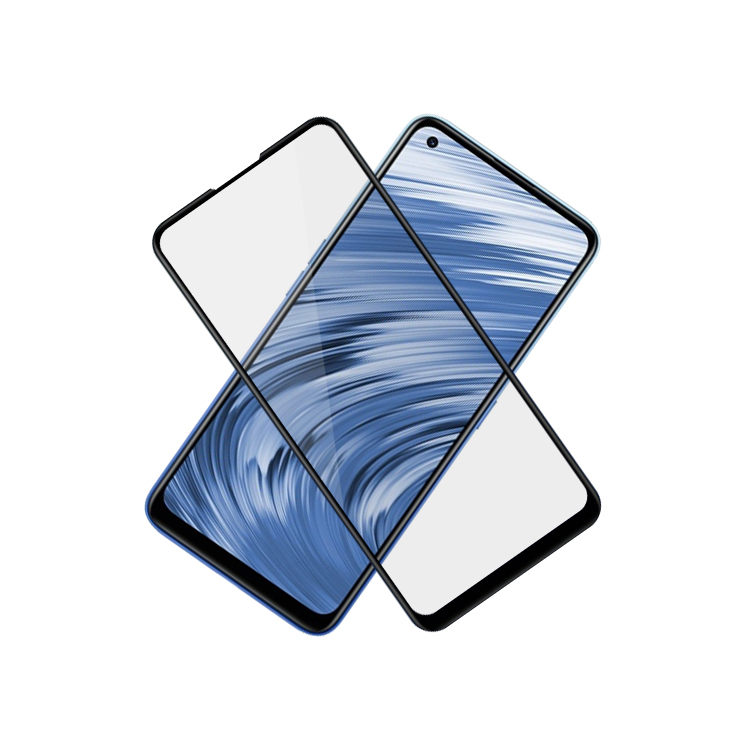Alink 2.5D silk print full glue tempered glass screen protector for Realme V15
