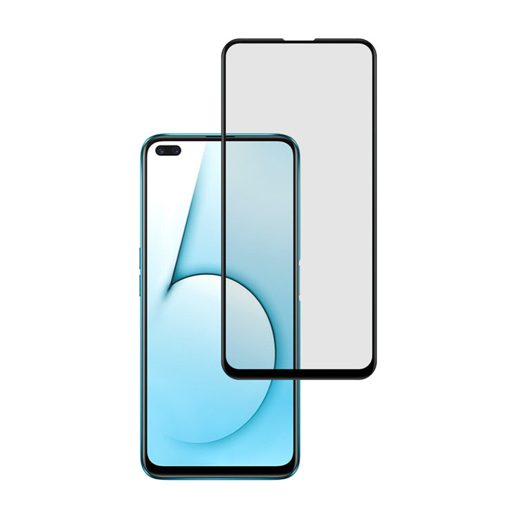 Alink 2.5D silk print full glue tempered glass screen protector for Realme X50