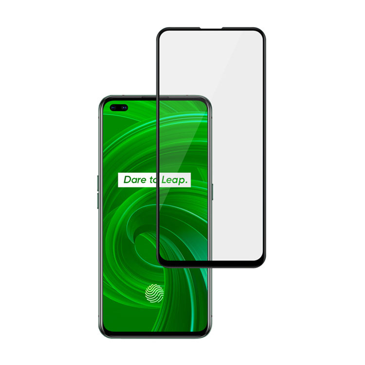 Alink 3D hot bending edge glue tempered glass screen protector for Realme X50 Pro