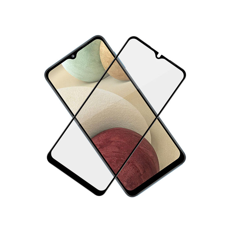 Alink 2.5D silk print full glue tempered glass screen protector for Samsung Galaxy A12