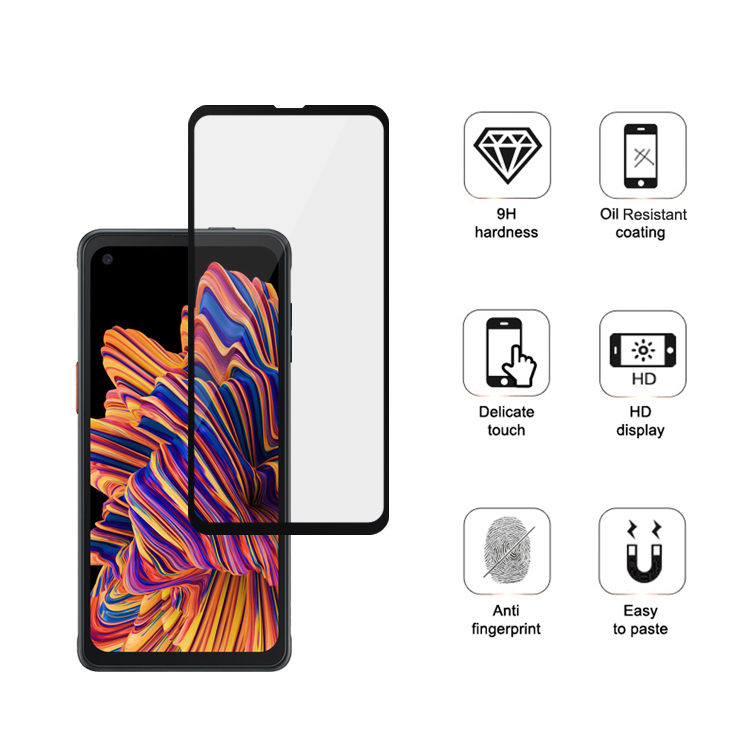Alink 2.5D silk print full glue tempered glass screen protector for Samsung Galaxy Xcover Pro