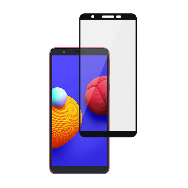 Alink 2.5D full cover edge glue tempered glass screen protector for Galaxy A01 Core
