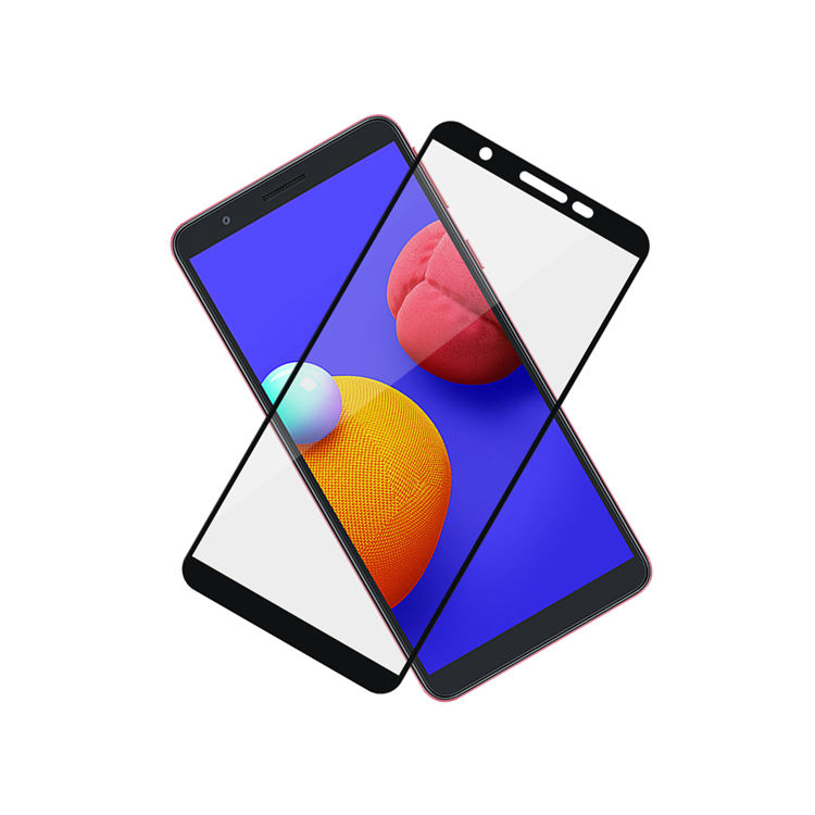 Alink 2.5D full cover edge glue tempered glass screen protector for Galaxy A01 Core