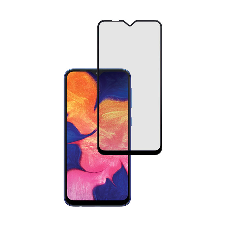 Alink 2.5D silk print full glue tempered glass screen protector for Samsung Galaxy A10