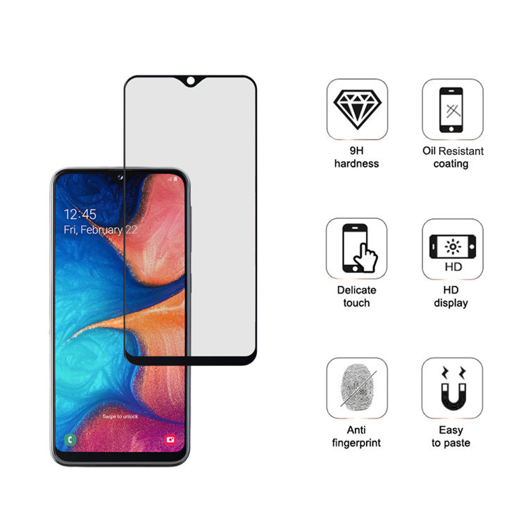 Alink 3D hot bending edge glue tempered glass screen protector for Samsung Galaxy A20E