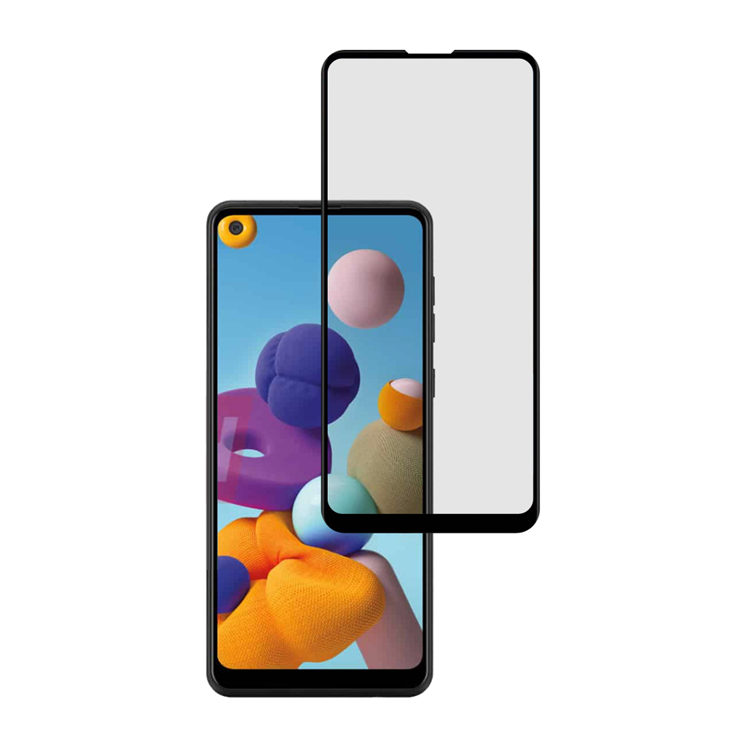 Alink 3D hot bending edge glue tempered glass screen protector for Samsung Galaxy A21