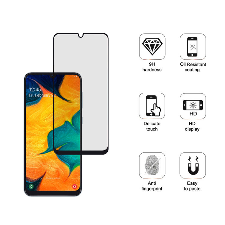 Alink 3D hot bending full glue tempered glass screen protector for Samsung Galaxy A30