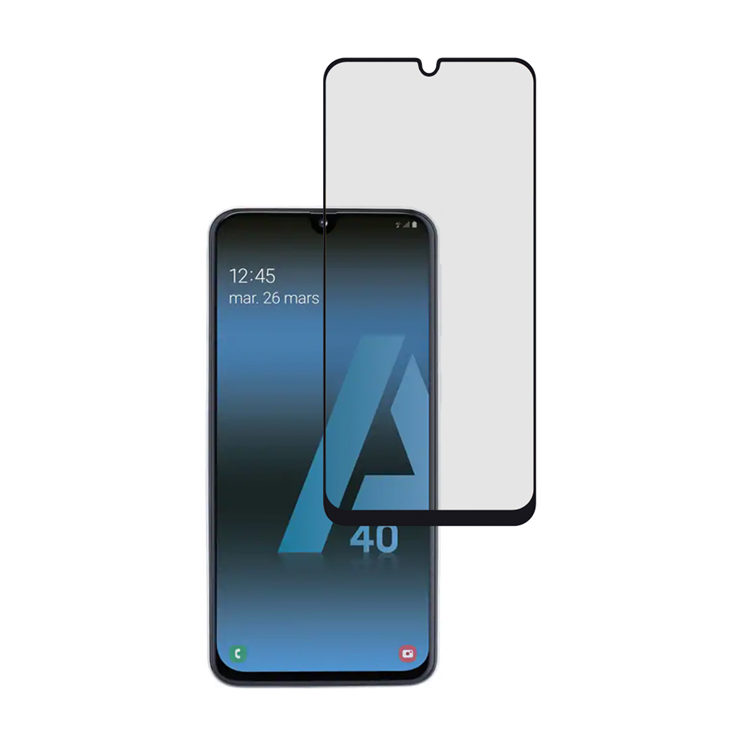 Alink 2.5D silk print full glue tempered glass screen protector for Samsung Galaxy A40