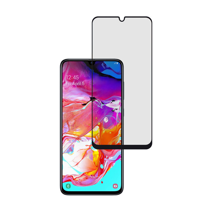 Alink 2.5D silk print full glue tempered glass screen protector for Samsung Galaxy A70