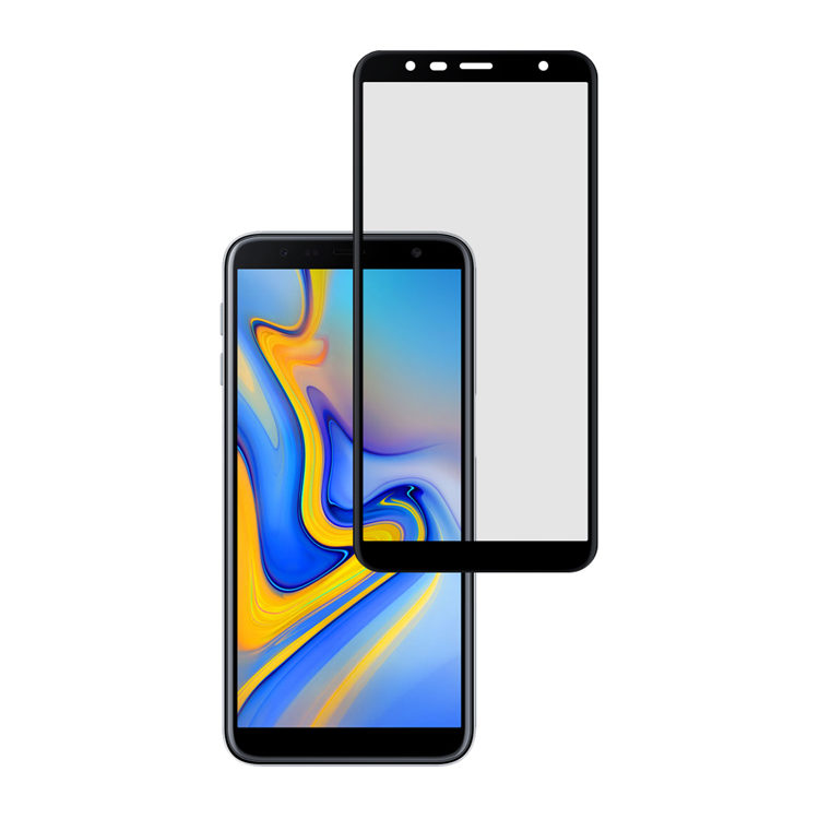 Alink 2.5D silk print full glue tempered glass screen protector for Samsung Galaxy J4 Plus