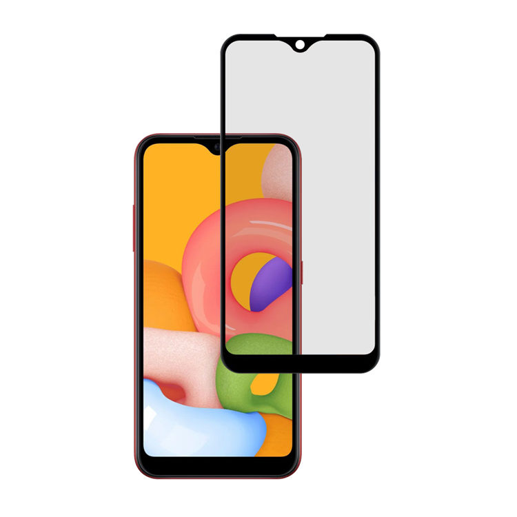 Alink 3D hot bending edge glue tempered glass screen protector for Samsung Galaxy M01