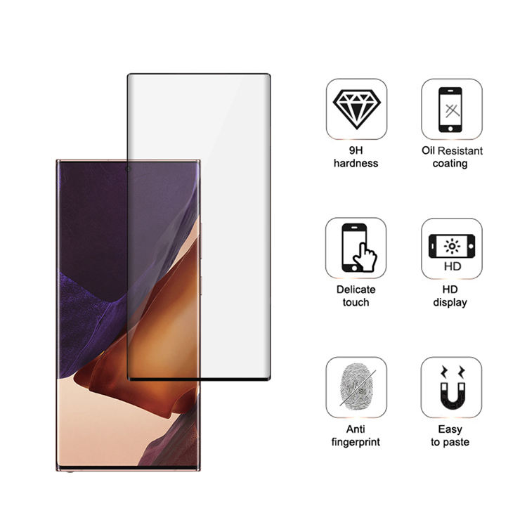 Alink 3D curved UV glue tempered glass screen protector for Samsung Galaxy Note 20 Ultra 5G